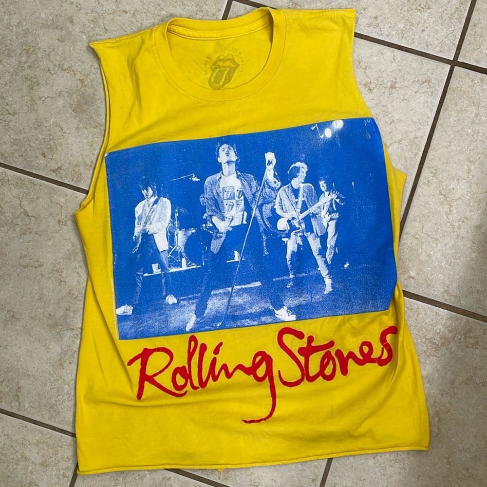 The Rolling Stones Women’s Cut Off Tank - Picture 1 of 9